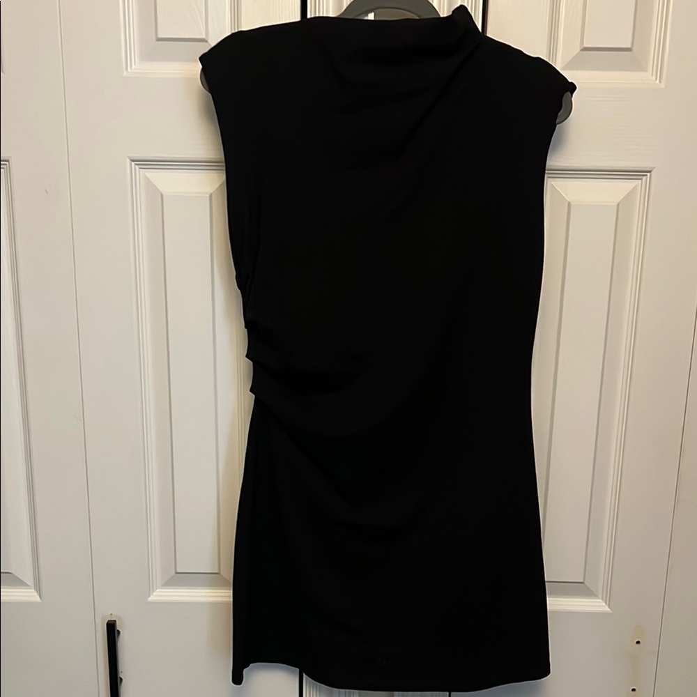 H&M Black Mock Neck Sheath Dress Cocktail